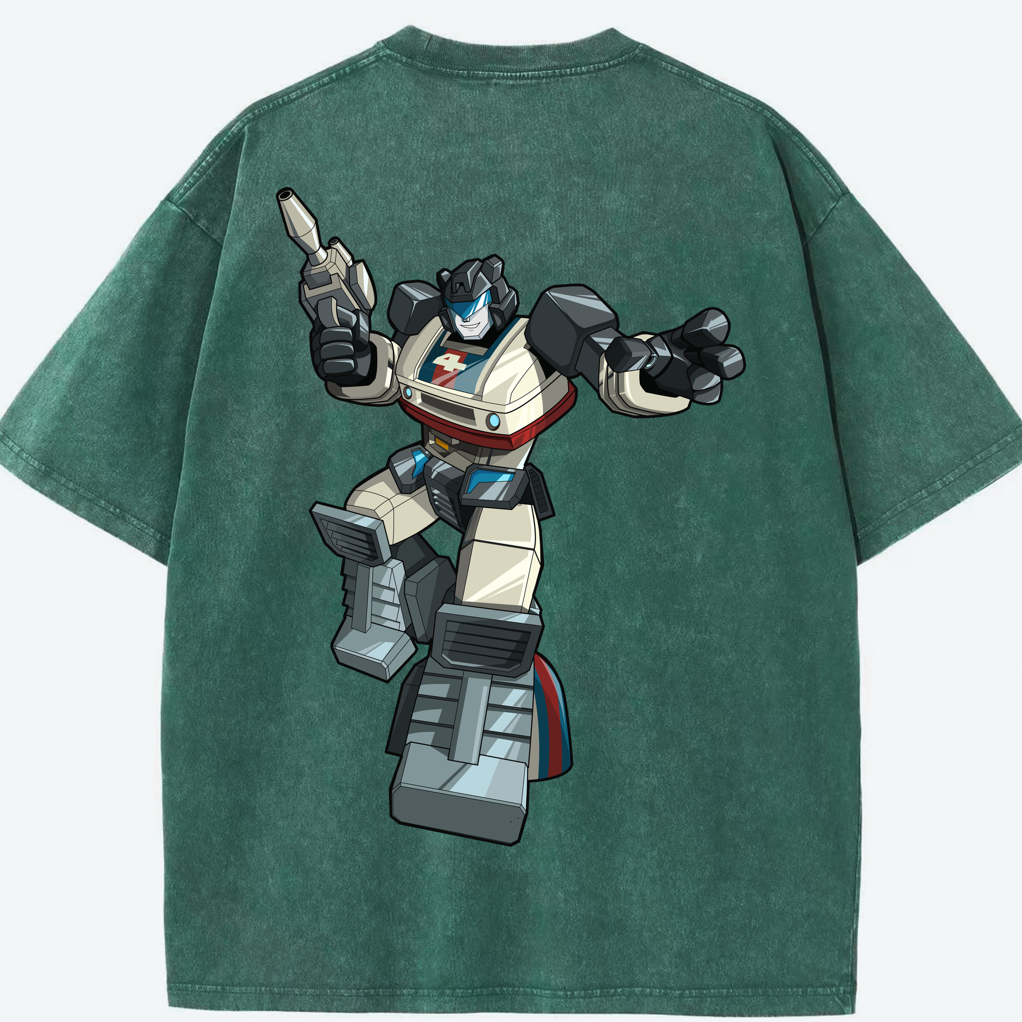 （画像用）  綿100% ヴィンテージ風 半袖Tシャツ（背面プリント）